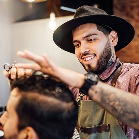 Normal Hair cut + Hot towel